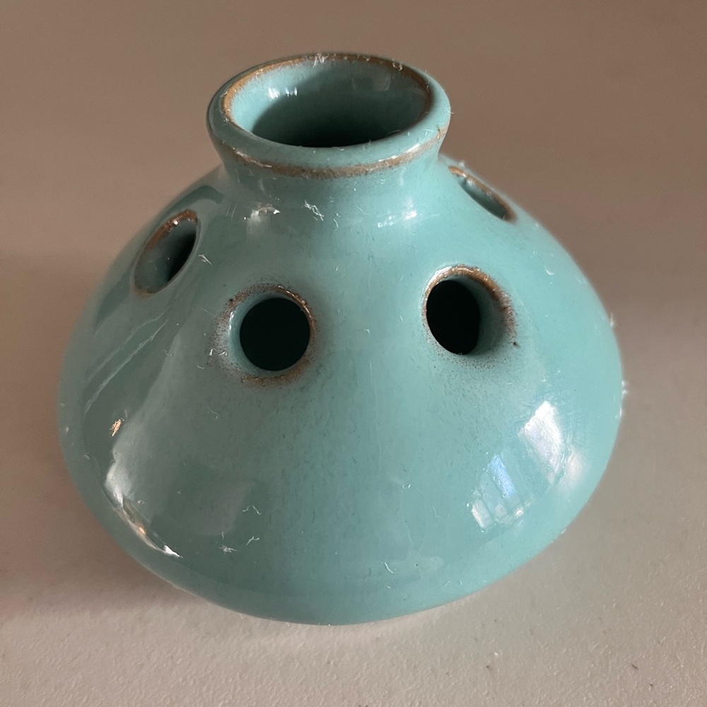 Elegant Turquoise Ceramic Vase